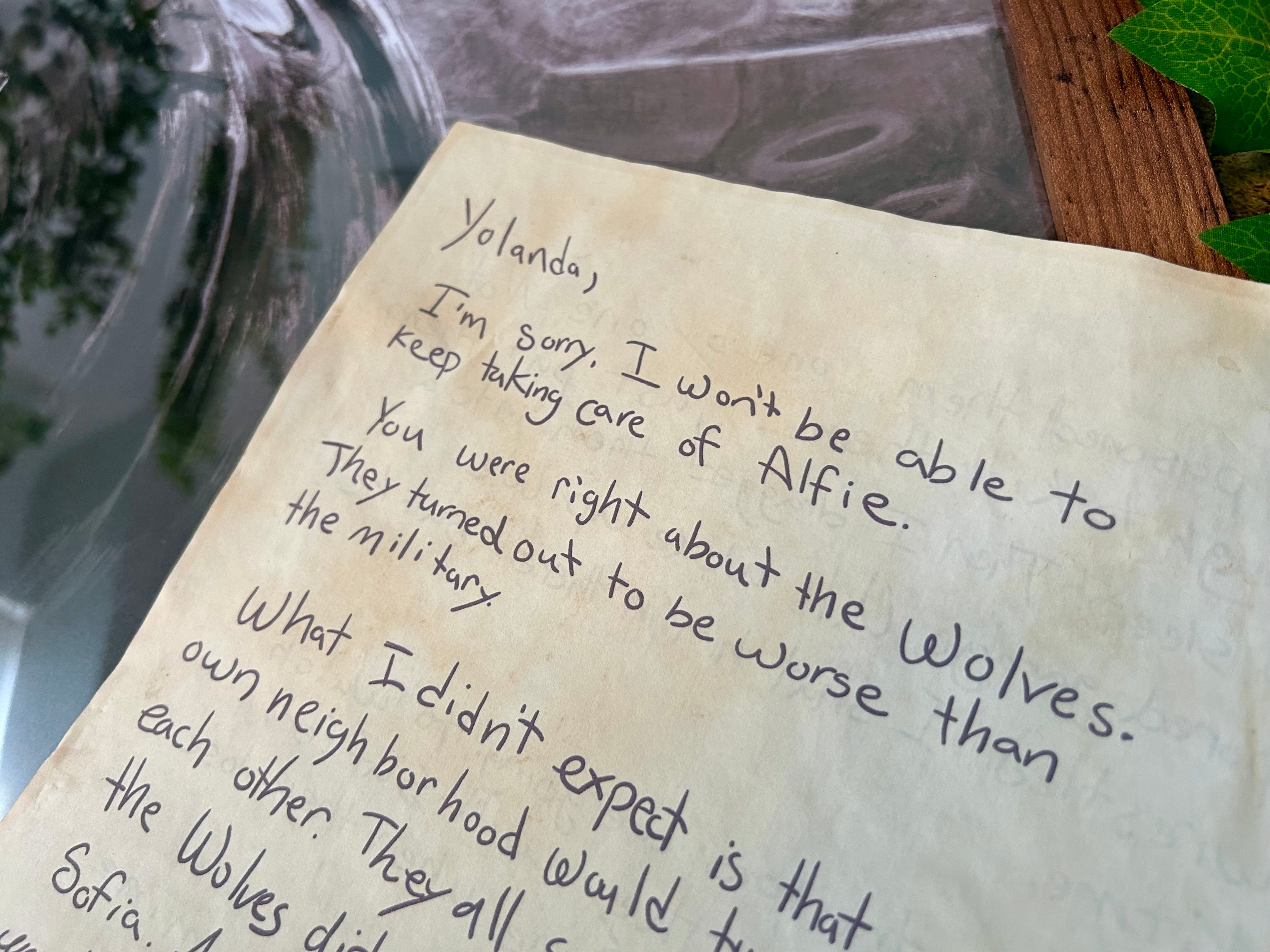 “Sorry” - Letter