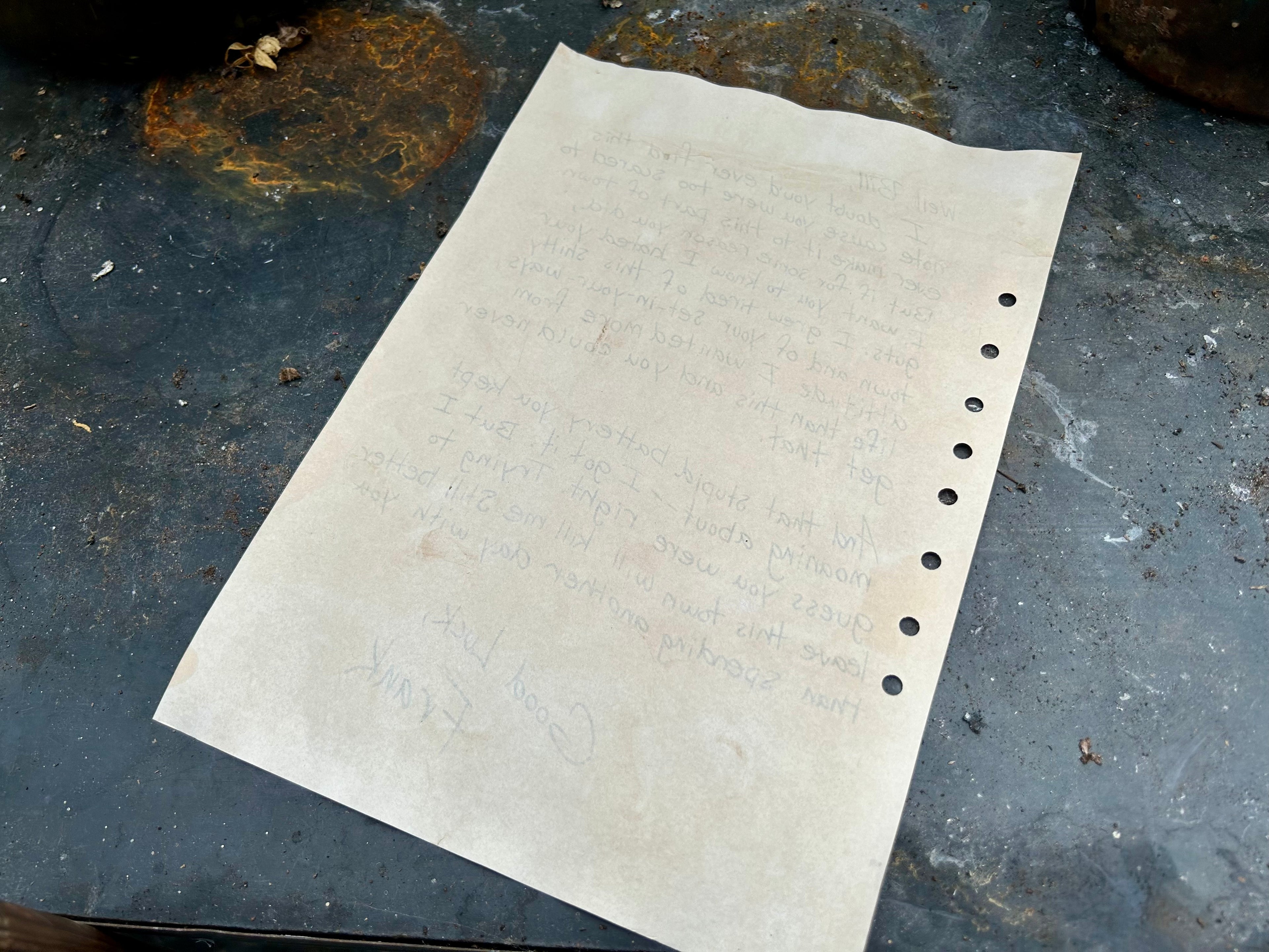 “Good Luck” - Letter