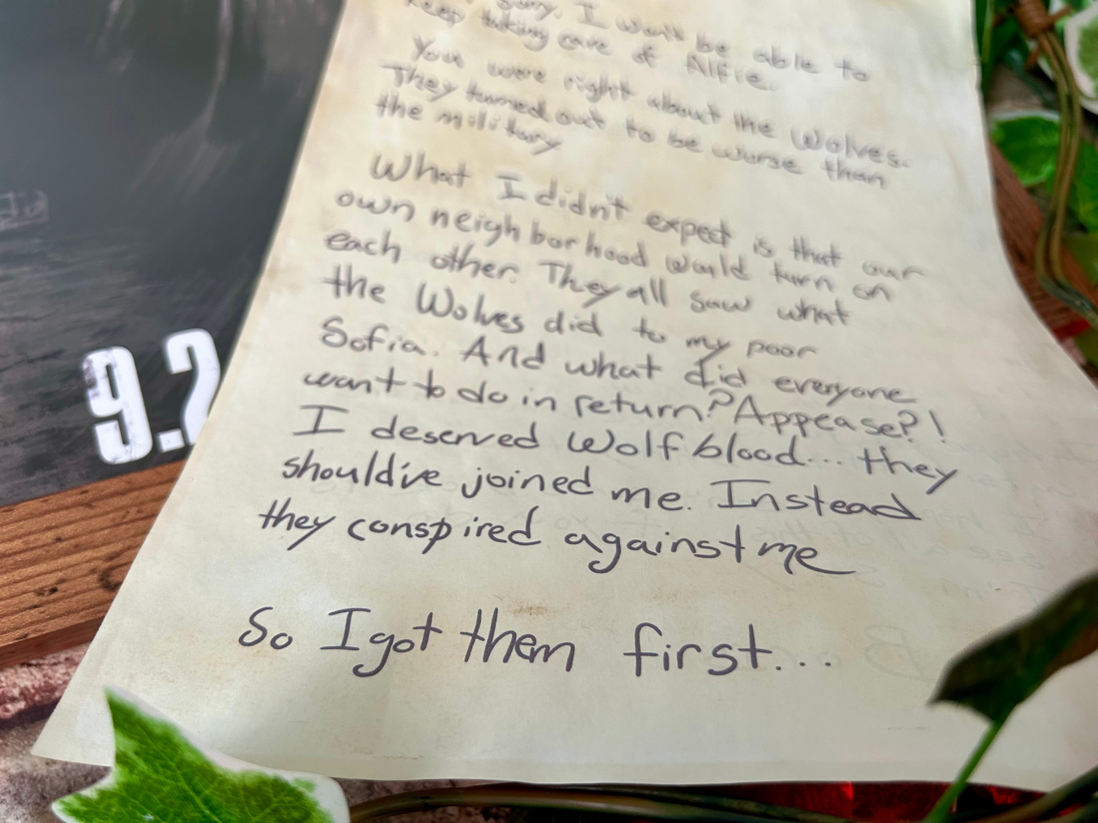 “Sorry” - Letter