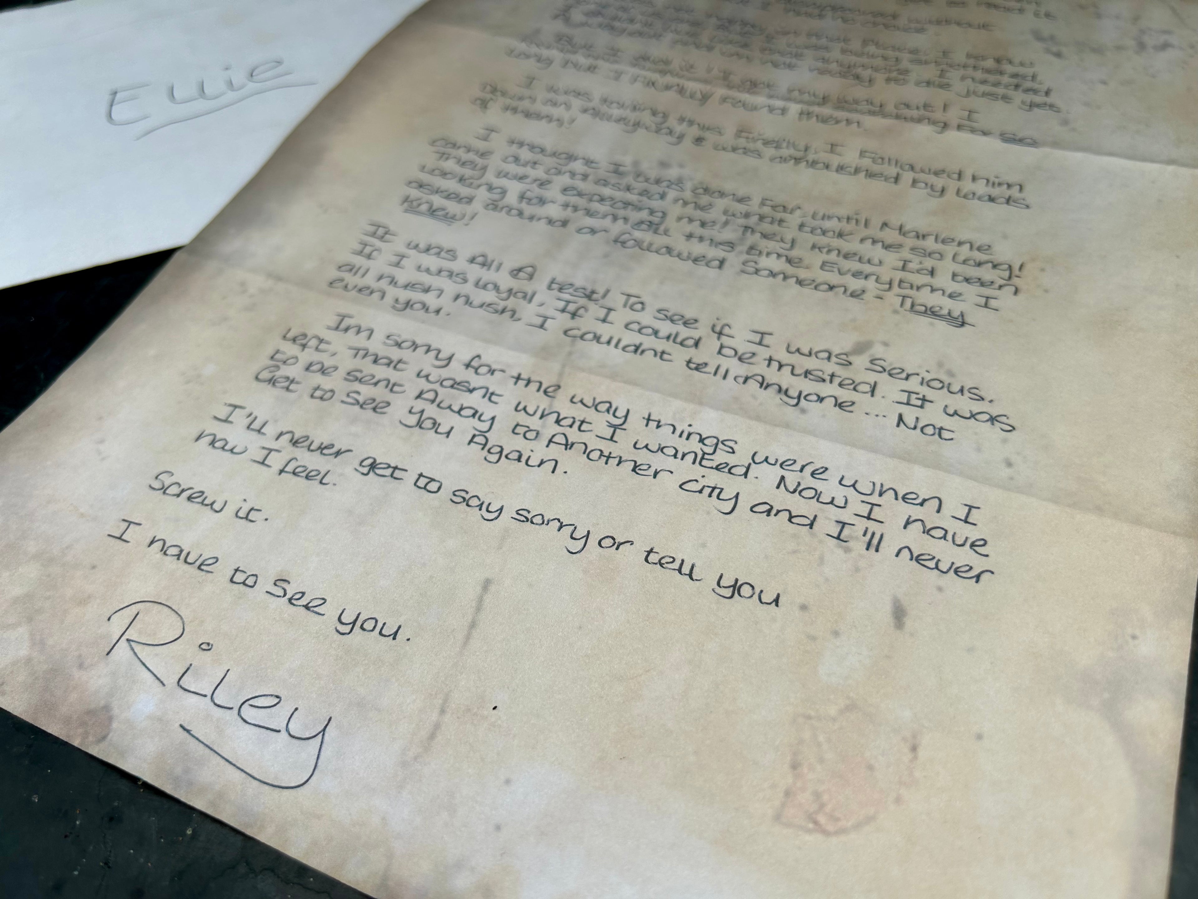 “Undelivered” - Letter