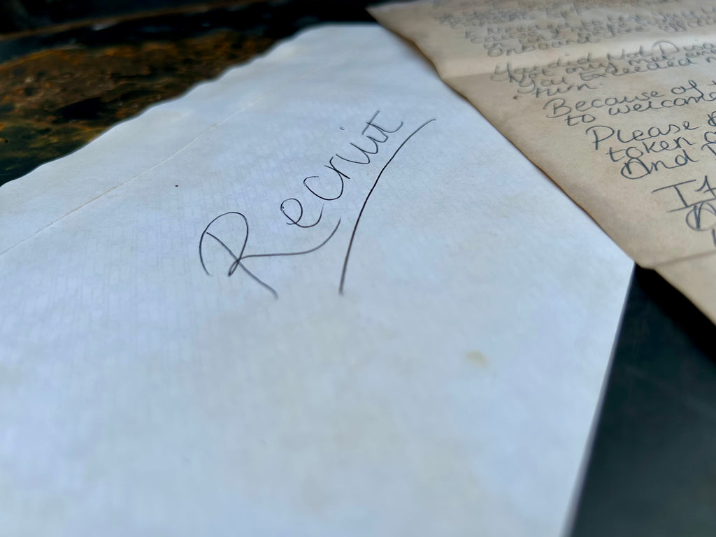 “Resistance Recruitment” - Letter