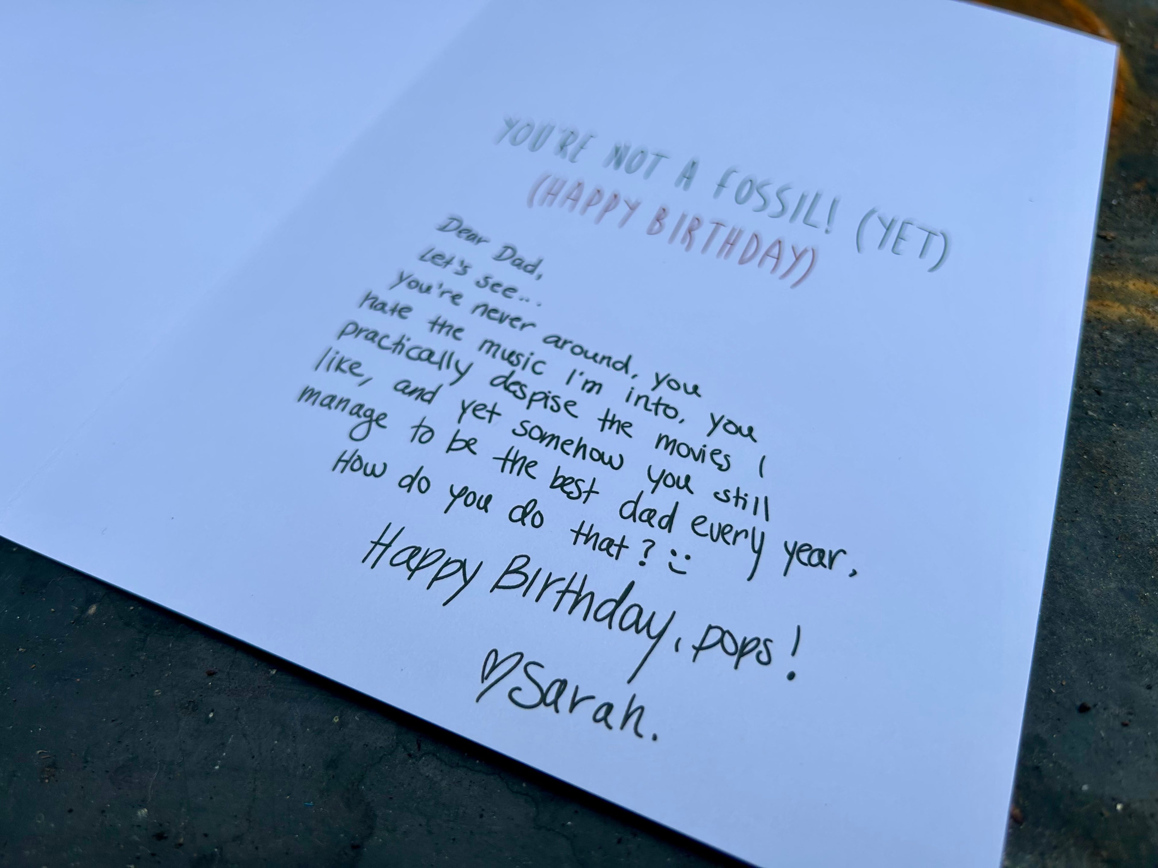 The Birthday Card