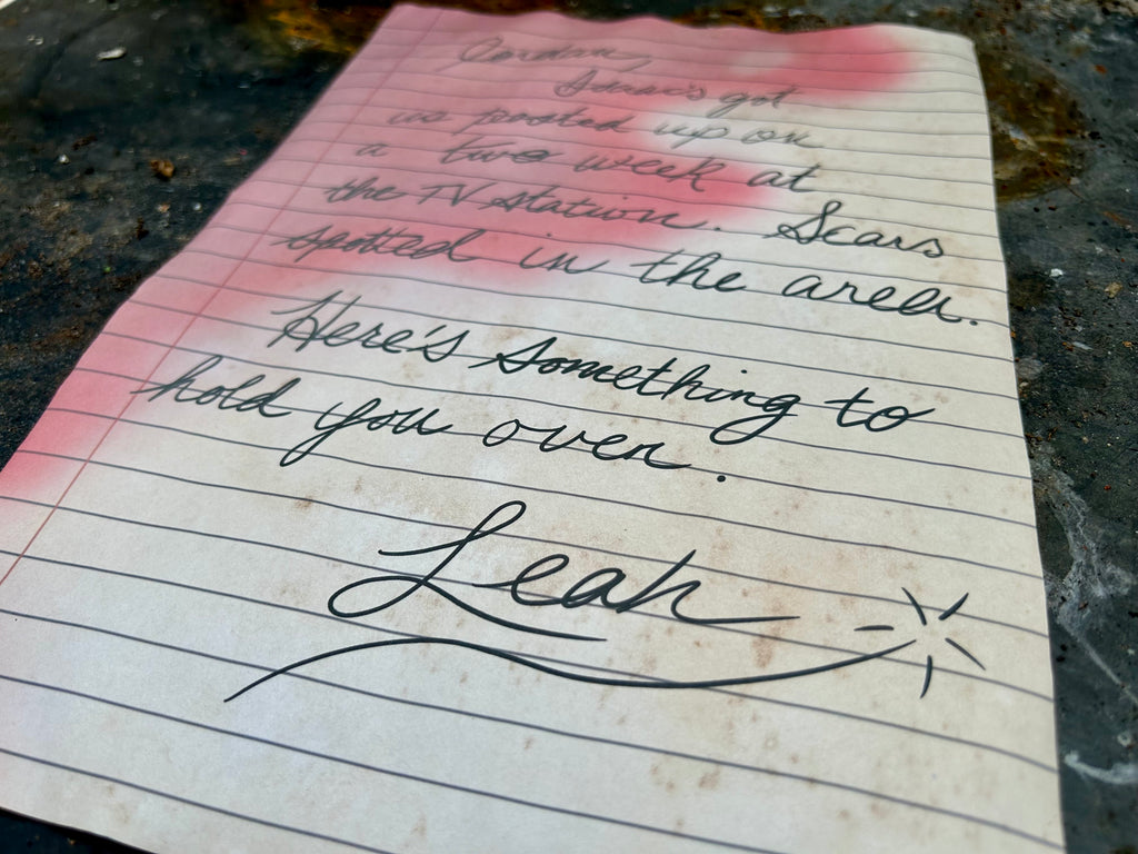 “Here’s Something To Hold You Over” - Letter