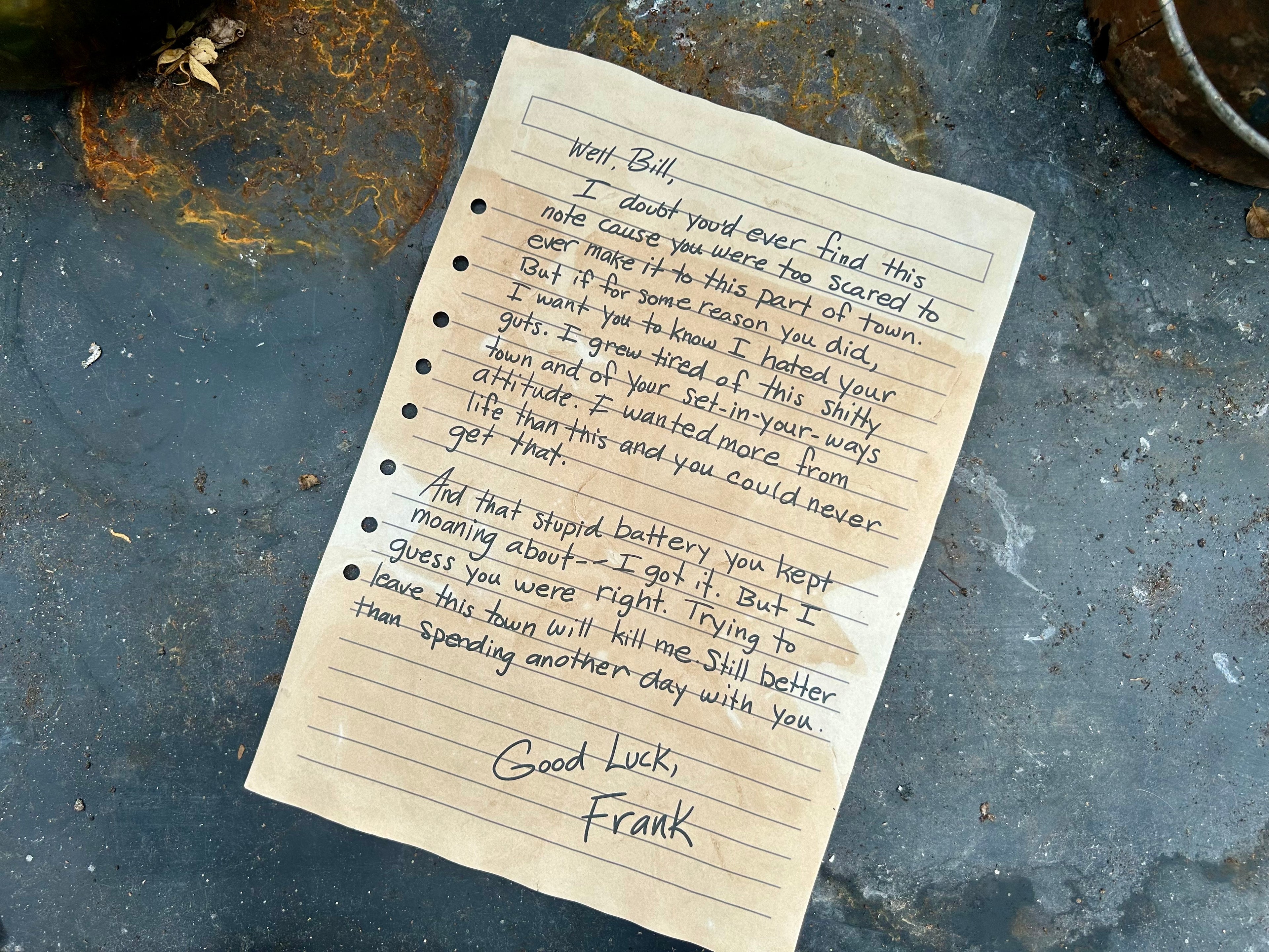 “Good Luck” - Letter