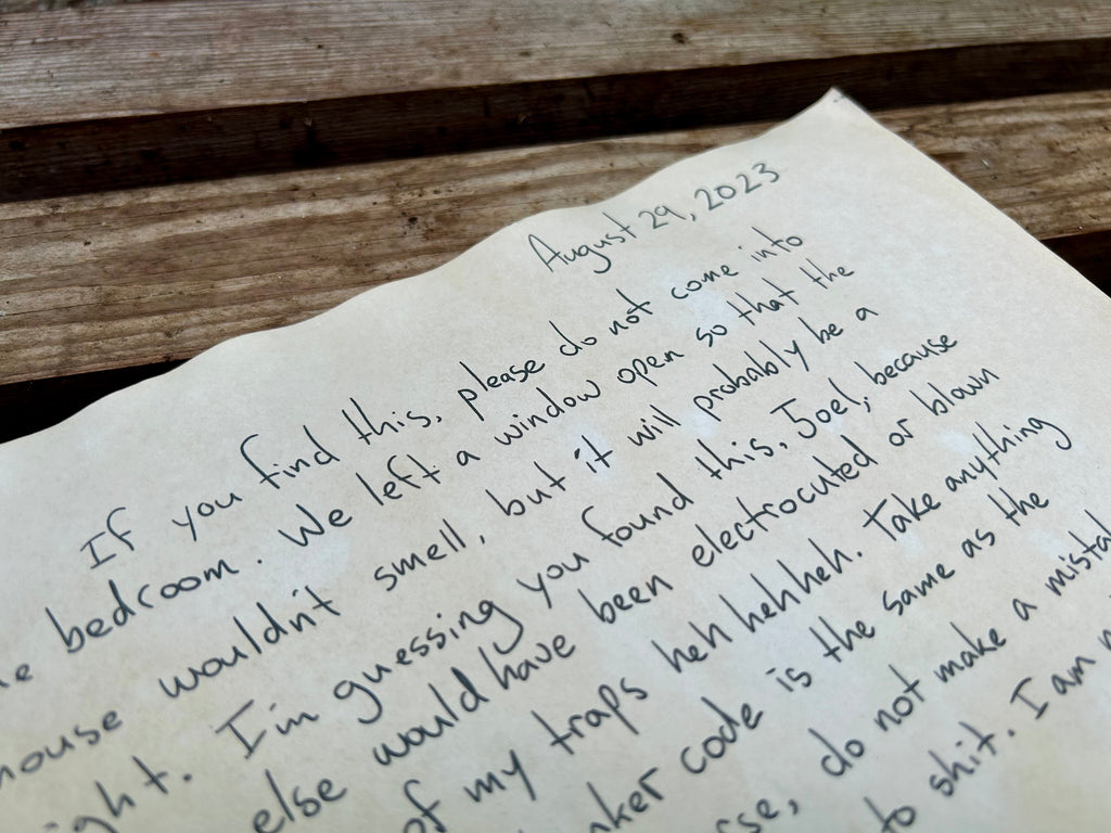 “Do Not Come In To The Bedroom” - Letter (TV Series)