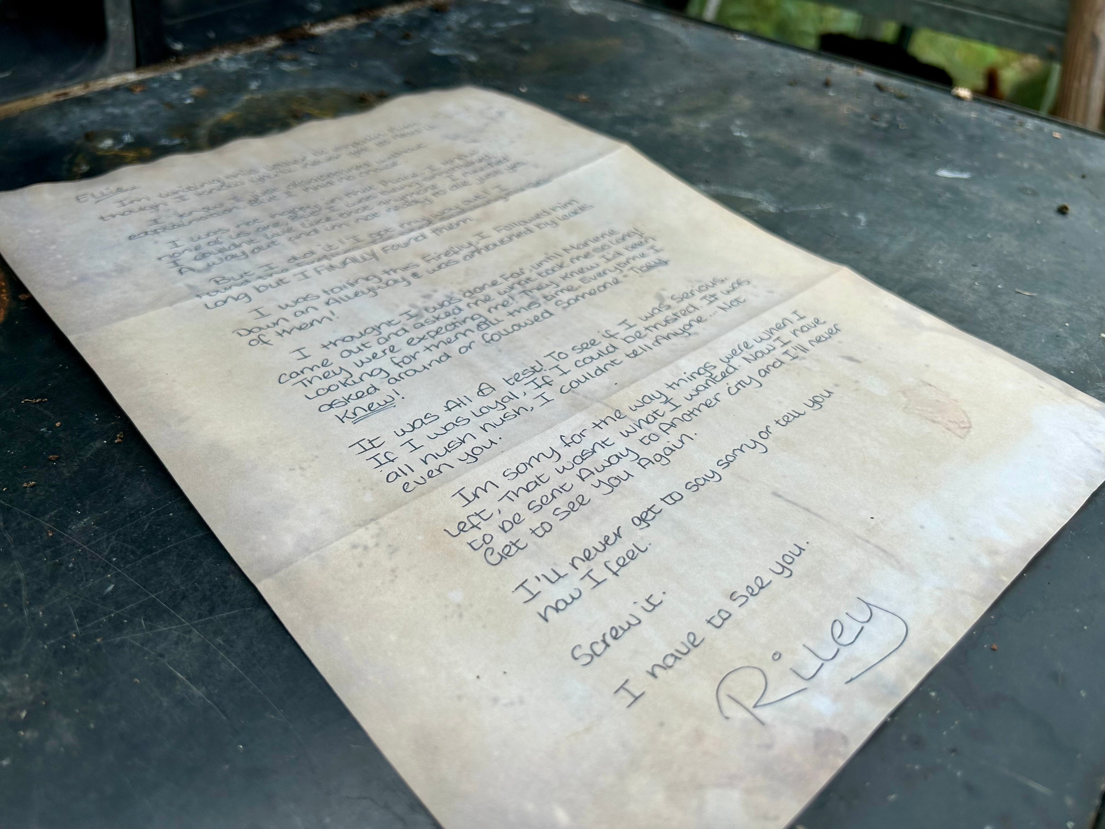 “Undelivered” - Letter