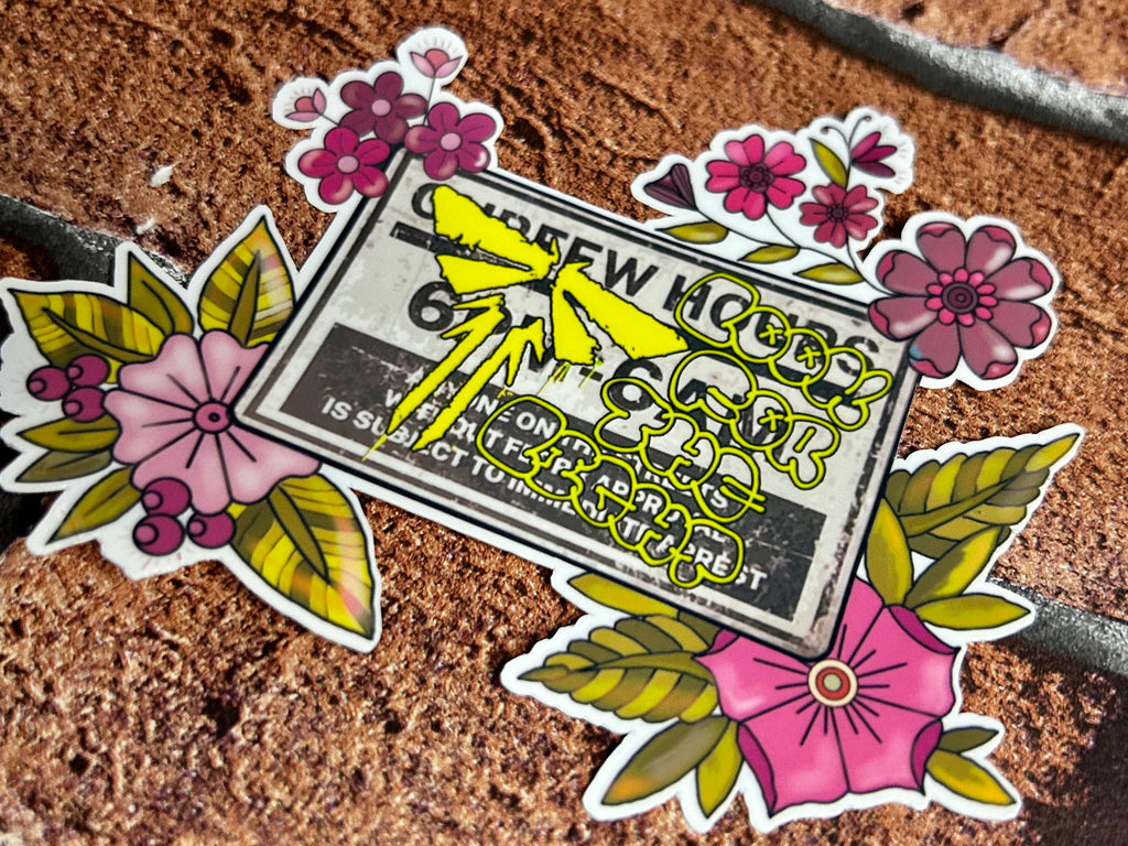 Yellow Graffiti - Sticker
