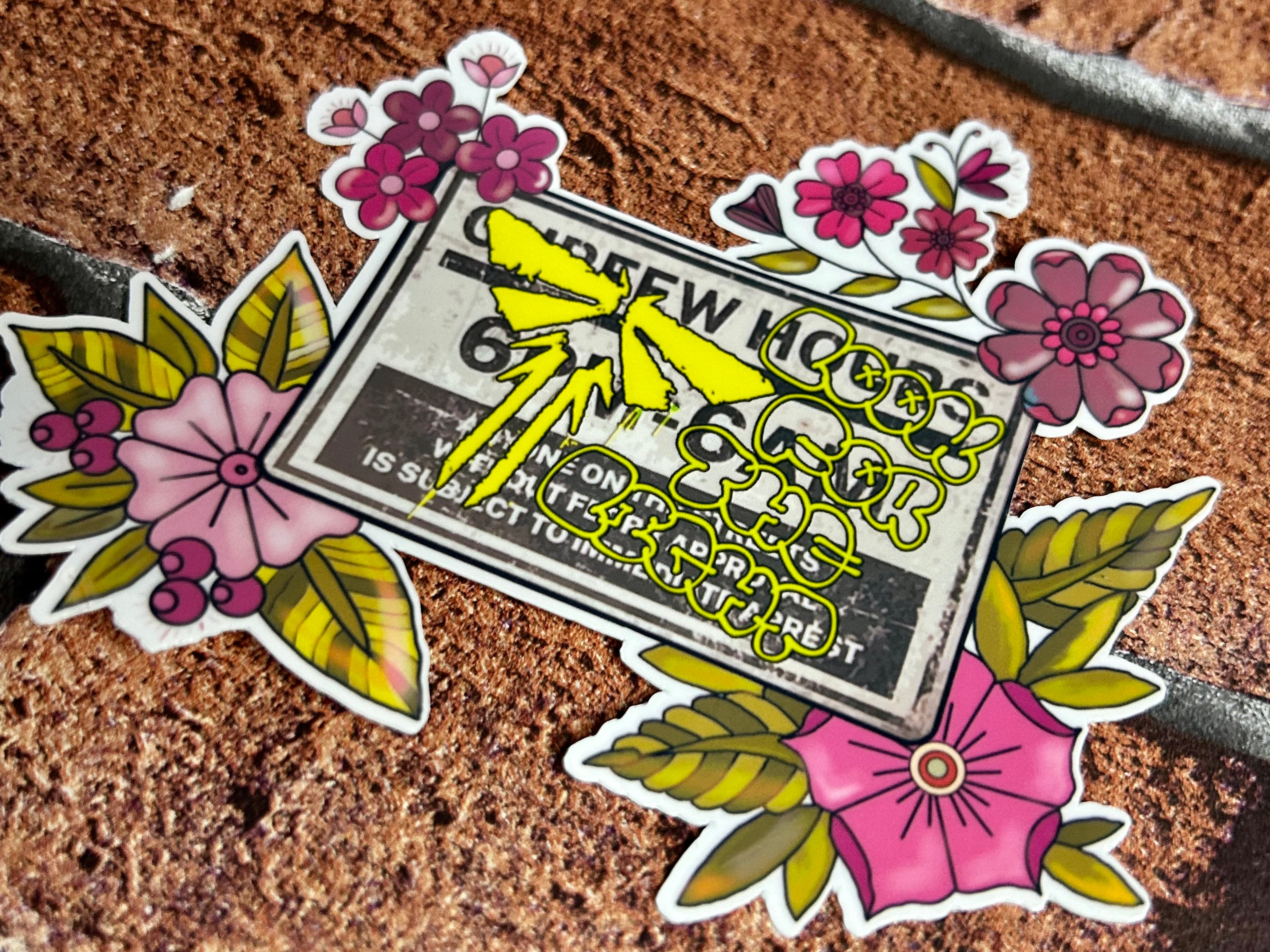 Yellow Graffiti - Sticker