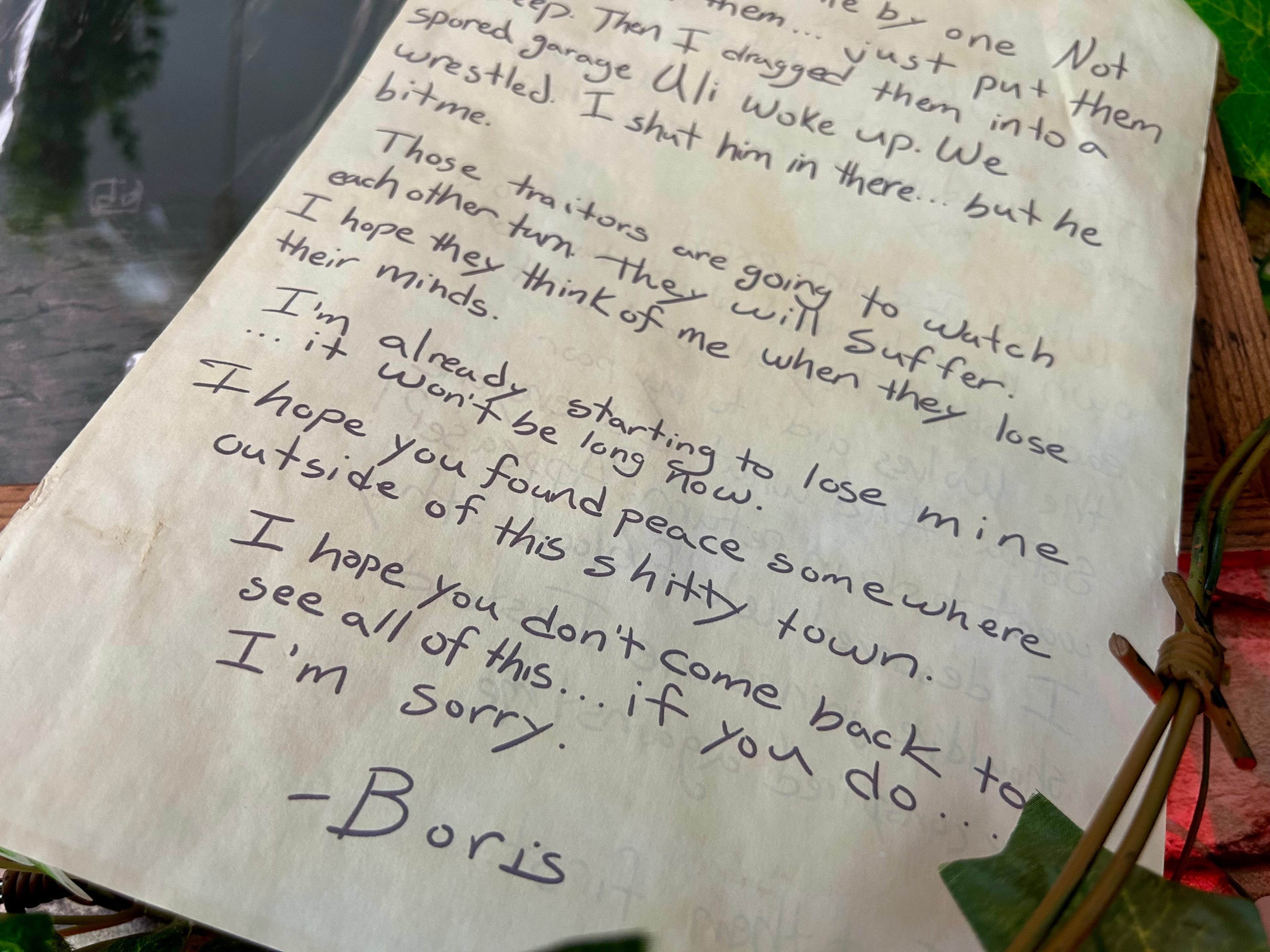 “Sorry” - Letter