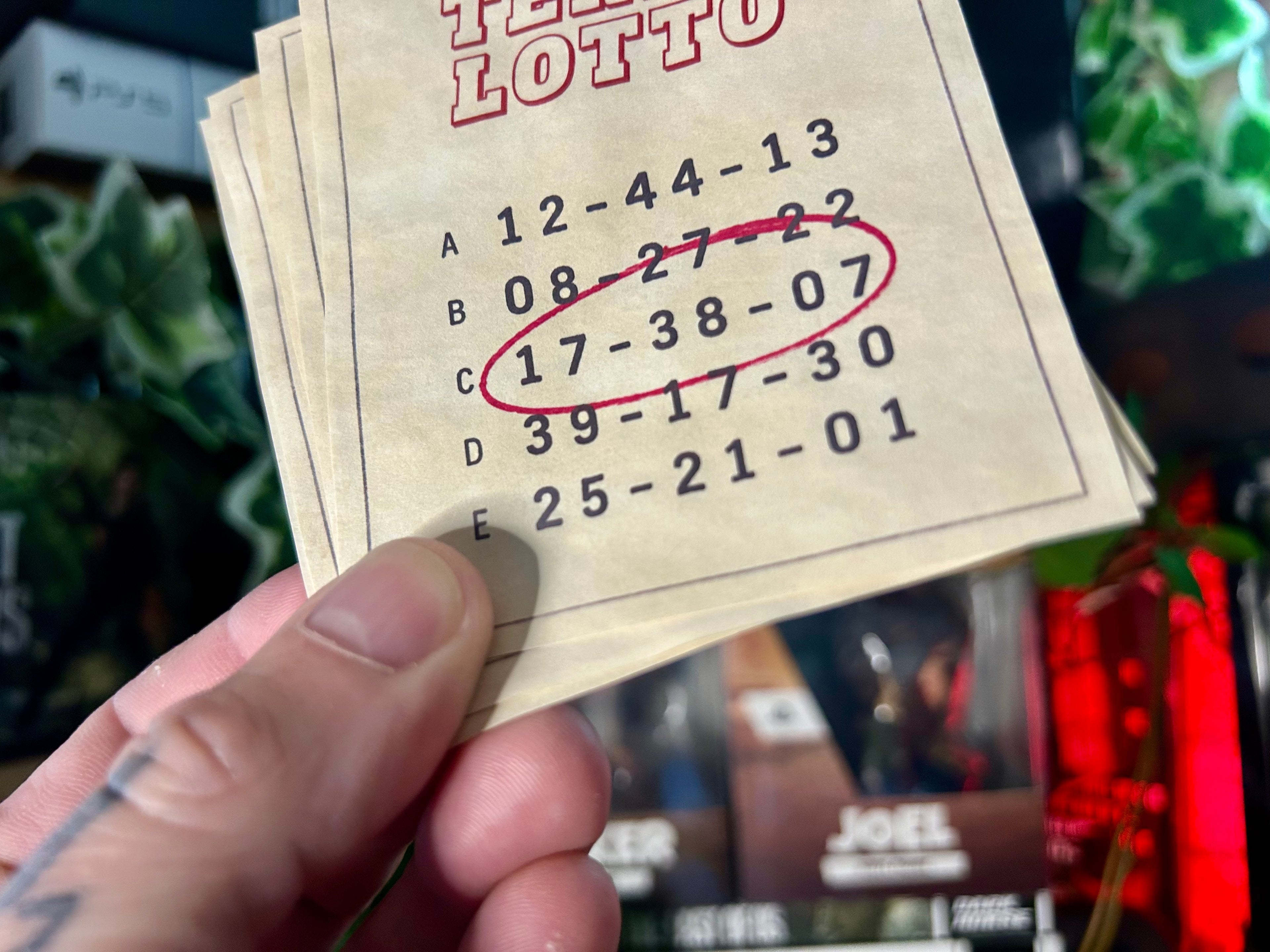 Lotto Ticket Prop