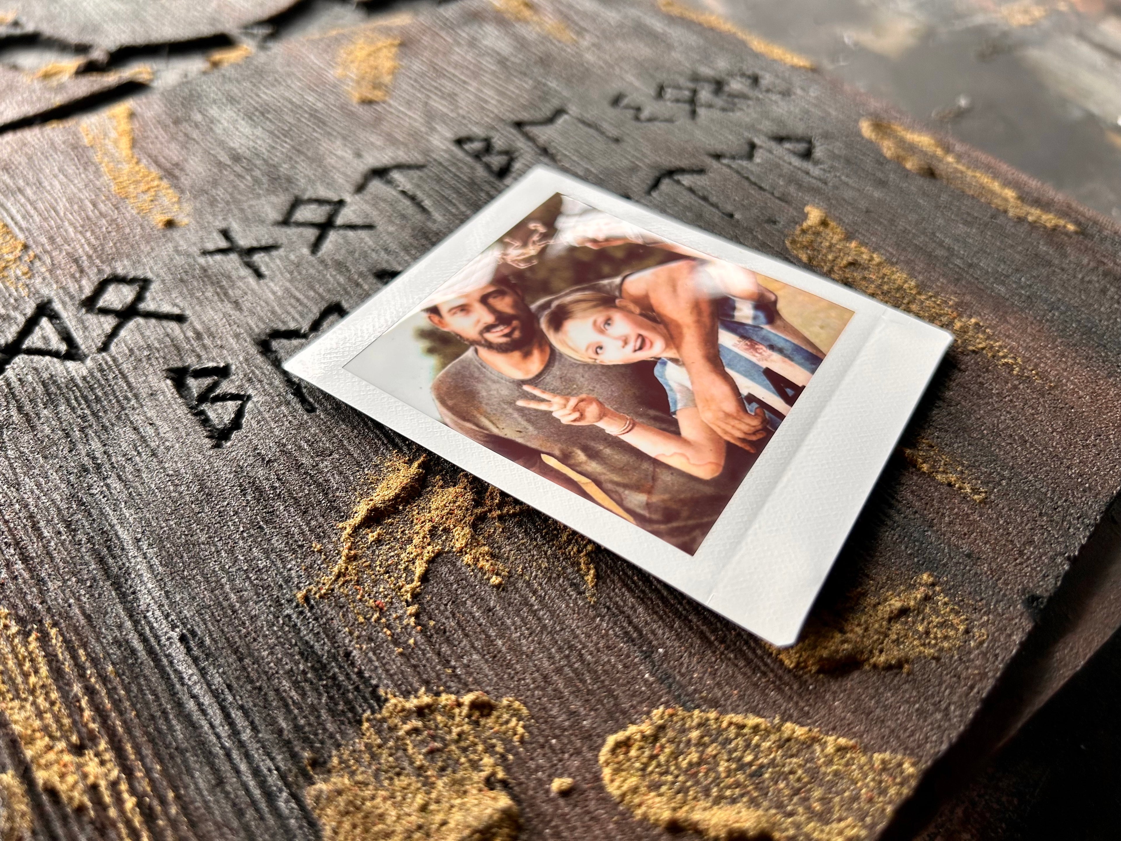 Father & Daughter - Polaroid