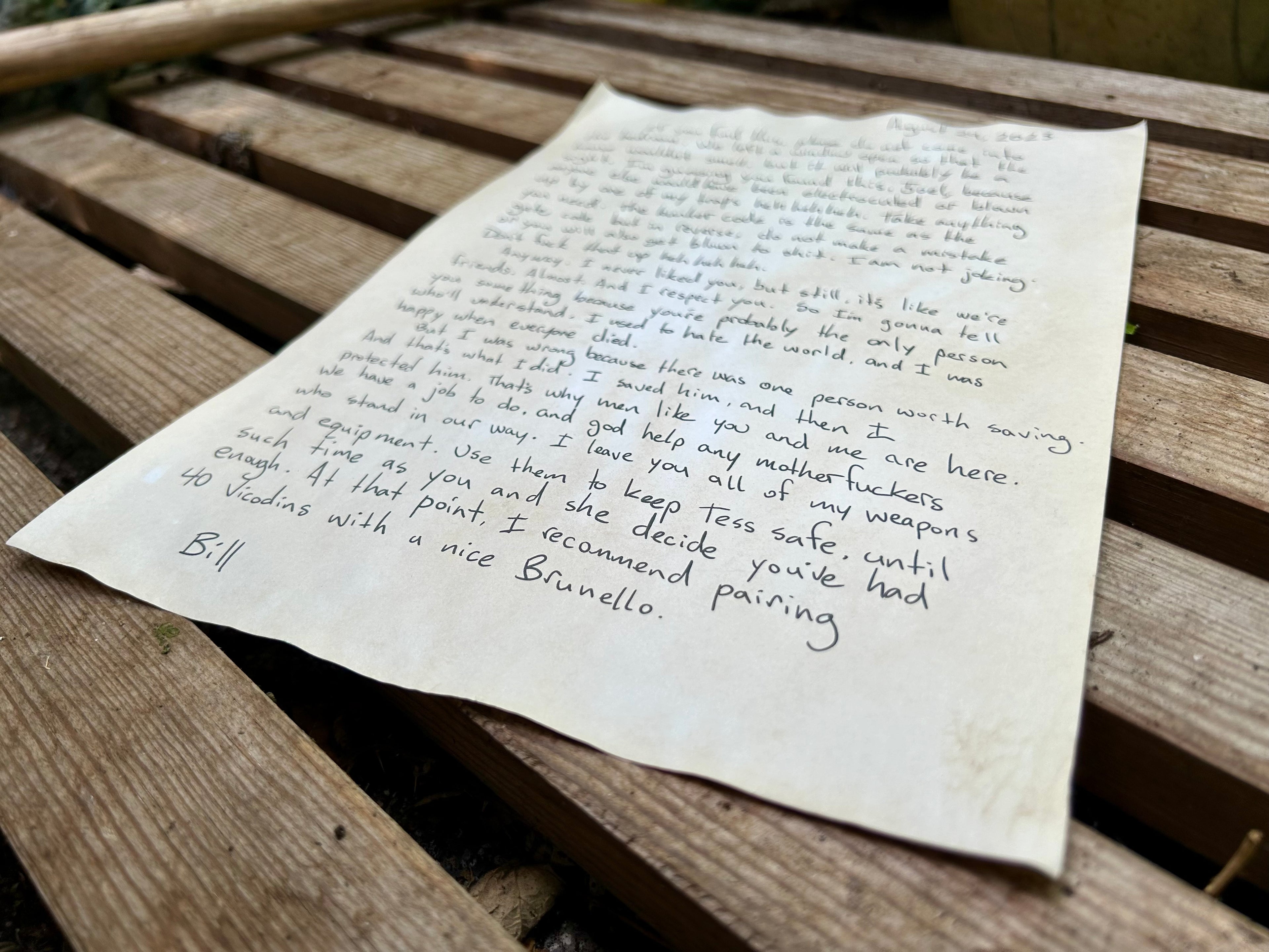 “Do Not Come In To The Bedroom” - Letter (TV Series)